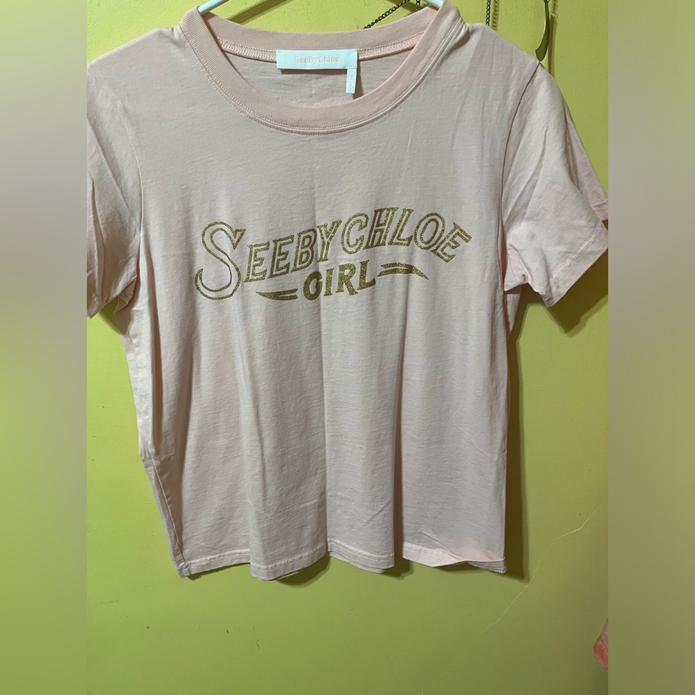 See by Chloe baby tee.  Size XL